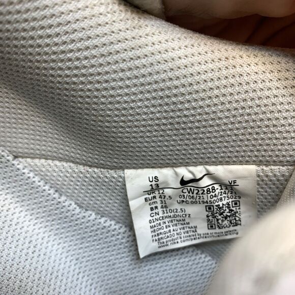 Nike Air Force 1 Low White Leather Men's Sneakers Size 13 CW2288-111 - Picture 9 of 9